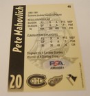 Signed PETE MAHOVLICH Montreal Canadiens Molsen Export Trading Card PSA/DNA COA — photo 3