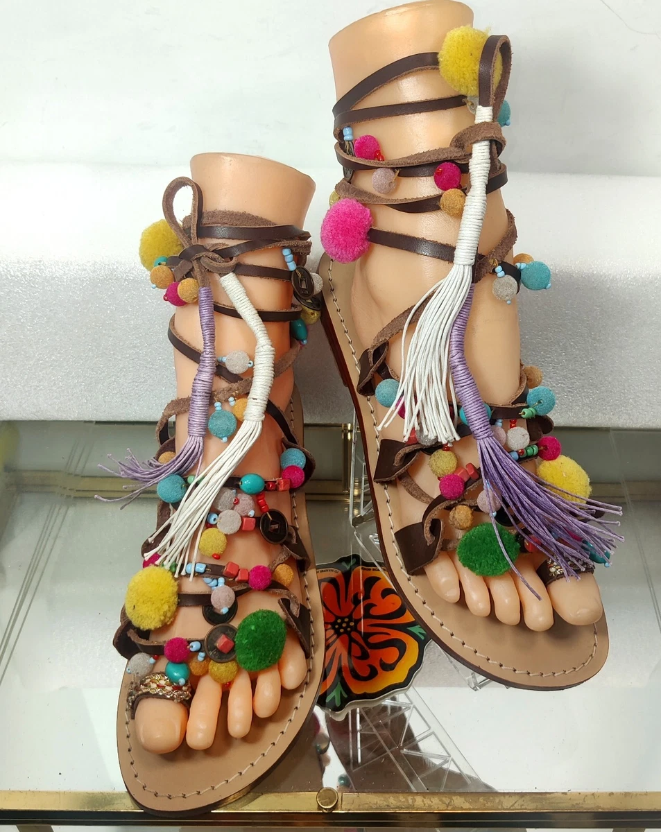 Gladiator wrap cheap sandals