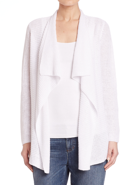 eileen fisher white cardigan