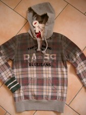  C475 RARE - The Kid Boys hooded sweatshirt dirty used look logo print size 164
