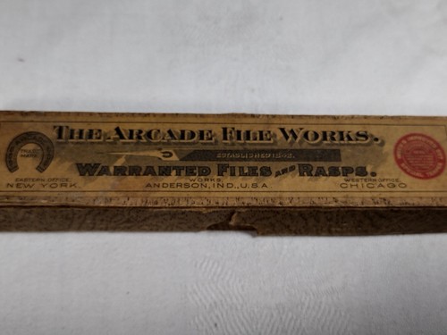 3 Vtg Tri Files 5” Slim Taper Arcade File Works w Original Box New Old Stock (95 - Picture 8 of 10