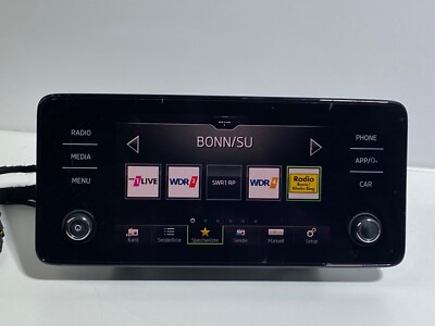 SKODA SCALA KAMIQ MULTIMEDIA CARPLAY MONITOR SCREEN TOUCH APP
