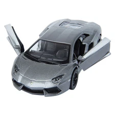 New 5" Kinsmart Lamborghini Aventador LP700-4 Diecast Model Toy Car 1:38 Grey