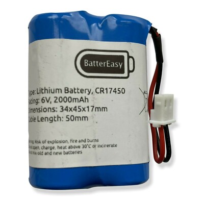 Batterie For-Visonic Next Cam Seiten / K9-85 PG2 6V Pir P/N 103-302891 &