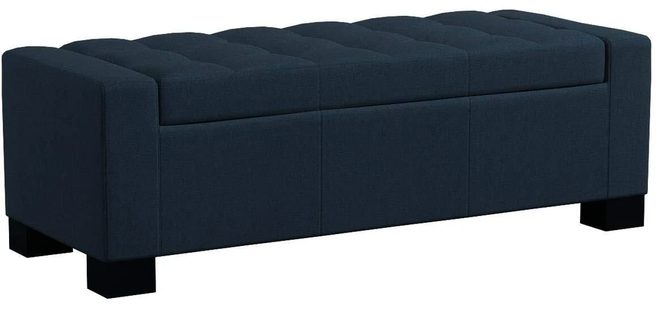 Ткань для хранения Christopher Knight Home Guernsey оттоманка темно-синяя - Изображение 4 из 4