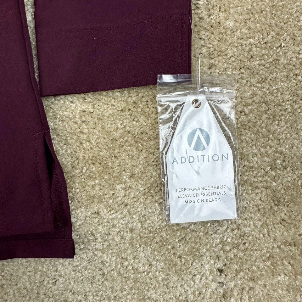 Adar Addition Warm Up Scrub Jacket XS Pockets A5202 Merlot Wine snap NEW - Image 2 of 4