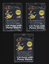 (3) Pro-Mold 130pt Sleeved Card Size Magnetic Card Holder With Penny Sleeve