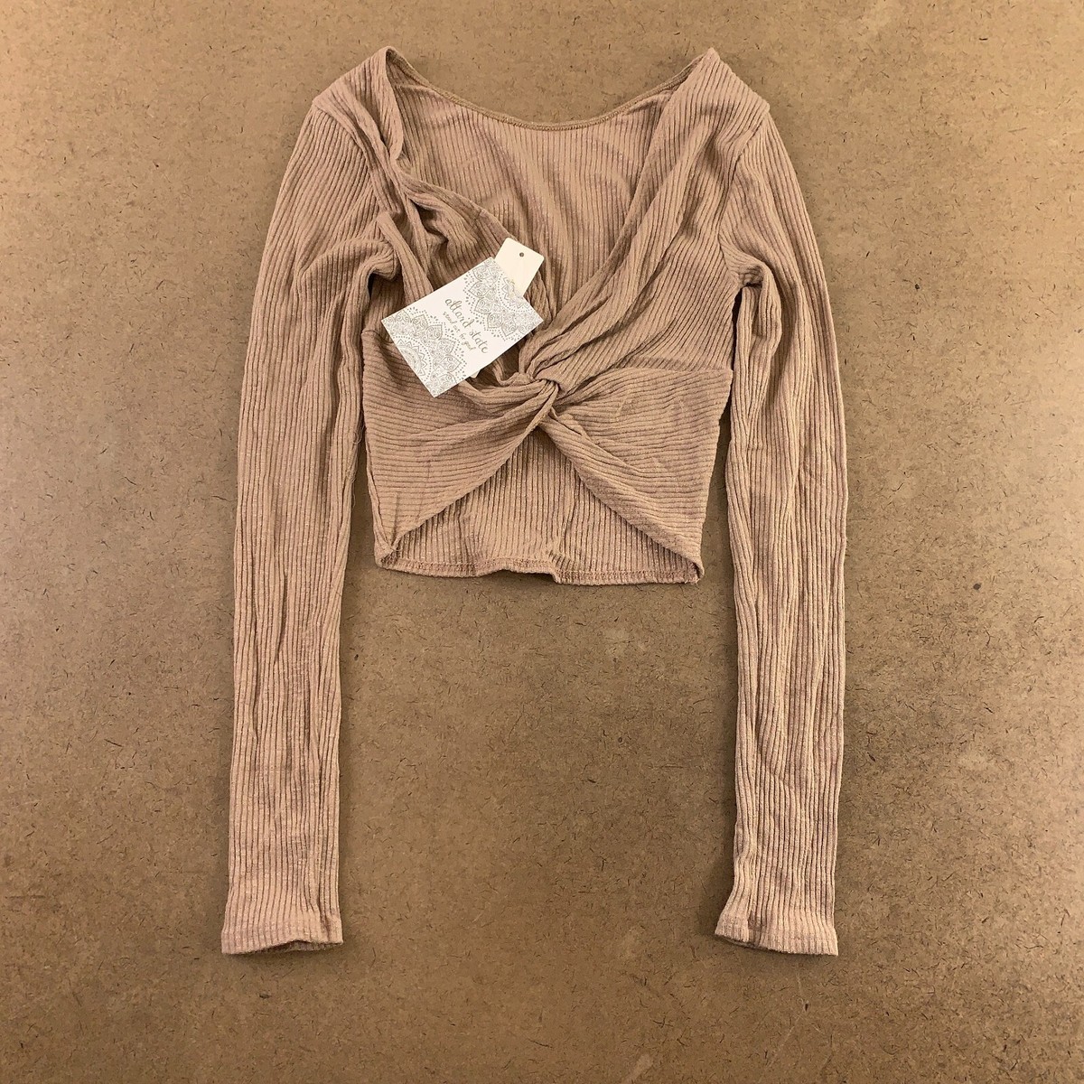 Altar'd State Women's XS Mushroom Rin Knit Reversible Long