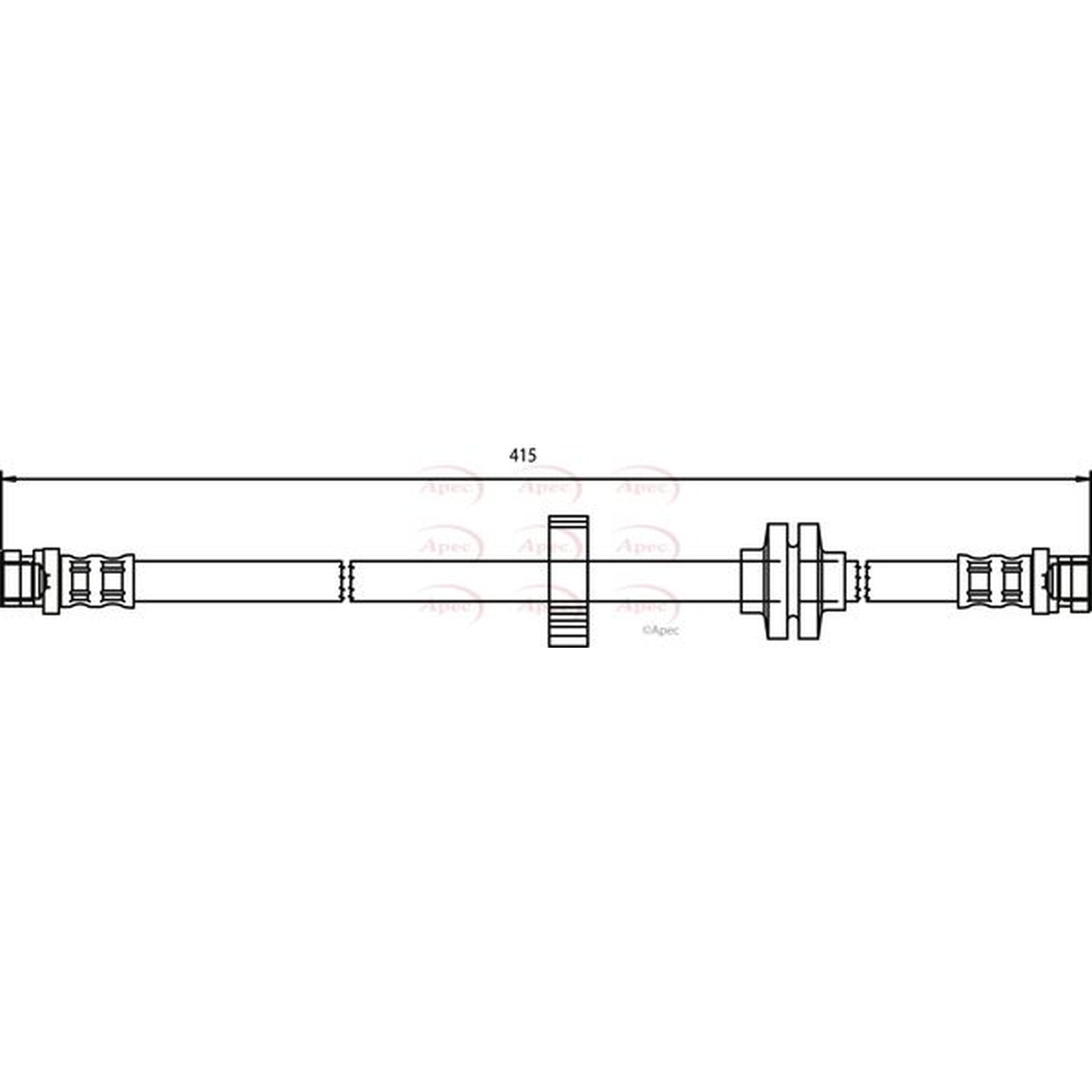 Apec Brake Hose HOS3468 Fits Renault - Engineered for Performance and Long Life
