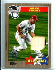 Mike Trout 2022 Topps Series 2  All-Star 1987 Bat Relic SP # 87ASR-MT SP # /50