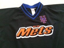 Youth size medium size 12-14 MLB NEW YORK METS baseball JERSEY boys girls black