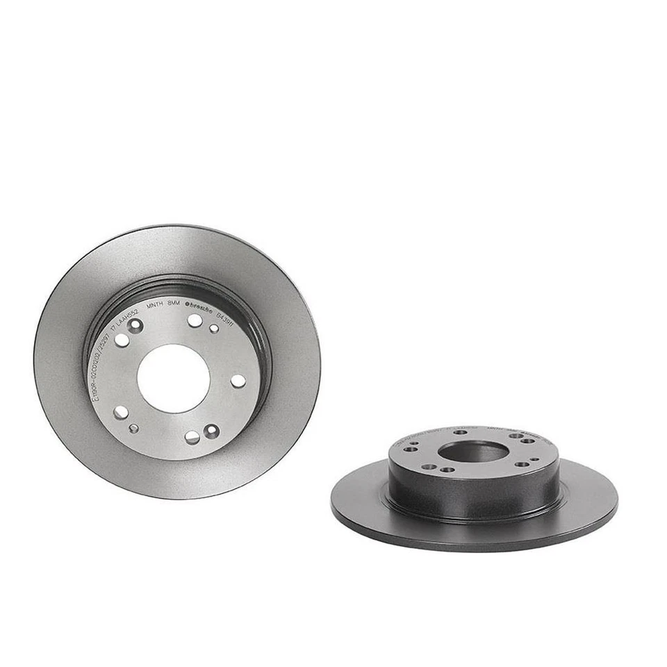 Rotor de freno de disco trasero Brembo 2x para Honda Accord 2003-2007 Foto 3 de 4