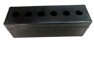 Electronic ABS Plastic Box Enclosure Project Case 6 Button Hole Black