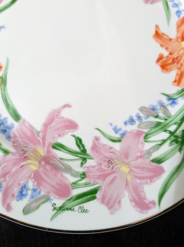 LENOX "LILY" The Flower Blossom Desert Plate by Suzanne Clee, 8.4", Japan, 1998 - Picture 4 of 6