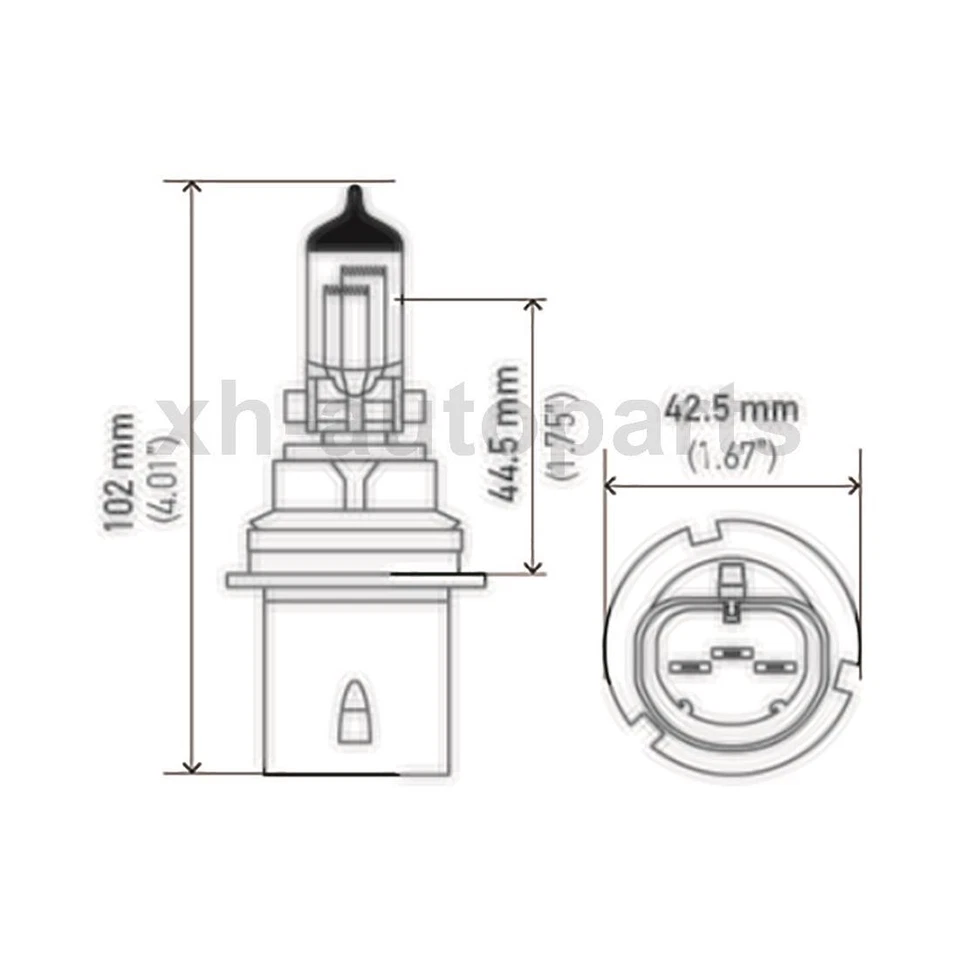 Se adapta a Ford Bronco 1987~1991 2X bombilla de faro Hella de haz alto y haz bajo Foto 2 de 4