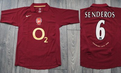 ARSENAL 2005 2006 HOME FOOTBALL SHIRT JERSEY HIGHBURY NIKE #6