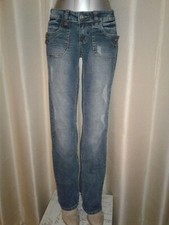 VINTAGE Bongo Medium Wash Distressed Jeans Y2K Premium Denim 27 x 32 7