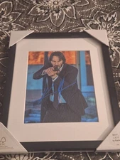 John Wick  KEANU REEVES hand signed Autograph  Framed And Matted 11×14 With COA