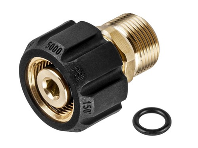#ad Pressure Washer Adapter M22 15mm Female To M22 14mm Male 5000 PSI Hose Coupler $20.25