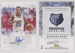 2020-21 Panini Origins Rookie Auto Red /99 Desmond Bane #RA-BAN Auto RC