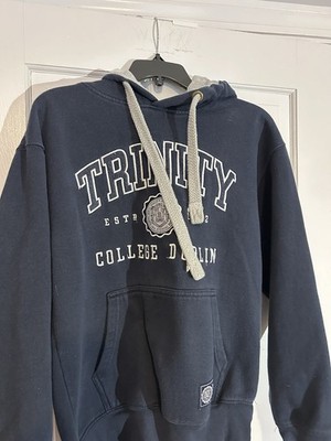 Trinity College Dublin, Ireland Navy Blue Hoodie Sweatshirt Size M