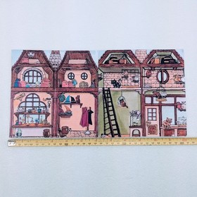 Lego 4723, Diagon Alley Shops Cardboard Backdrop, color reprint, Harry Potter