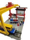 Lego® 9V RC TRAIN Railway 4555 Station Container Cargo Loading Waggon Carriage a