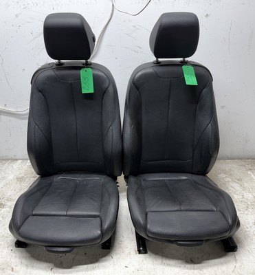 OEM BMW F22 F32 FRONT Driver Passenger Seats Sport Black Leather SET
