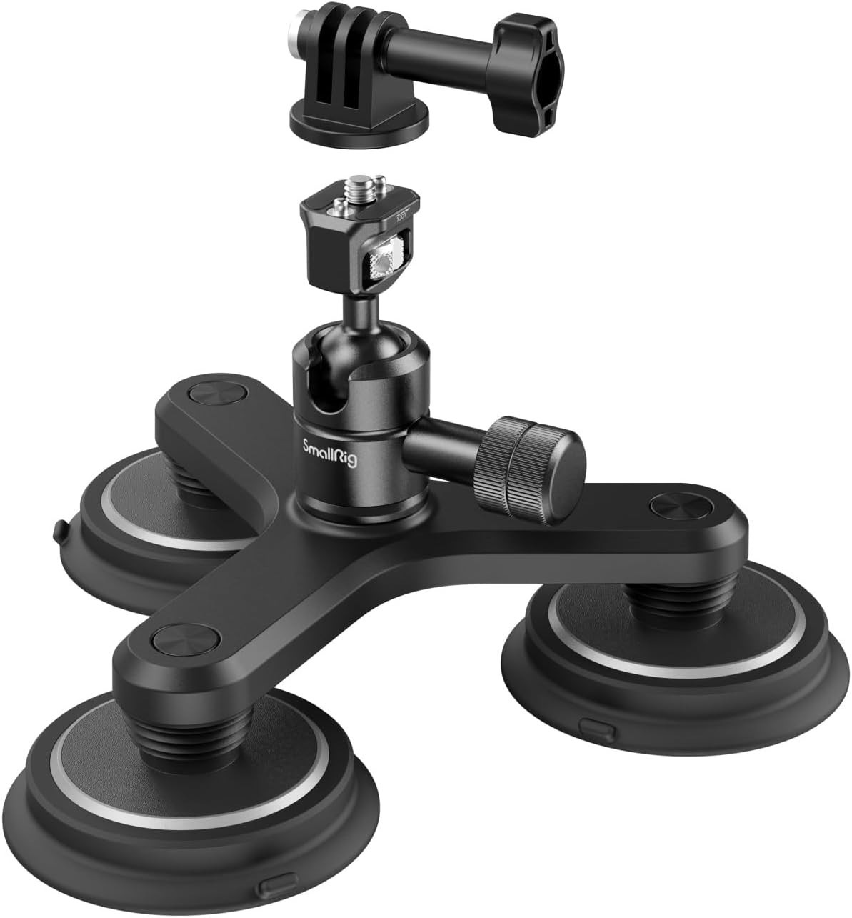 SMALLRIG 4468 Supporto a Tripla Ventosa Magnetica GoPro Fotocamera Action Cam