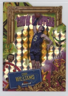 2024-25 Topps Finest Gold Geometric Refractor 2/50 Cody Williams Rookie RC 1r2e