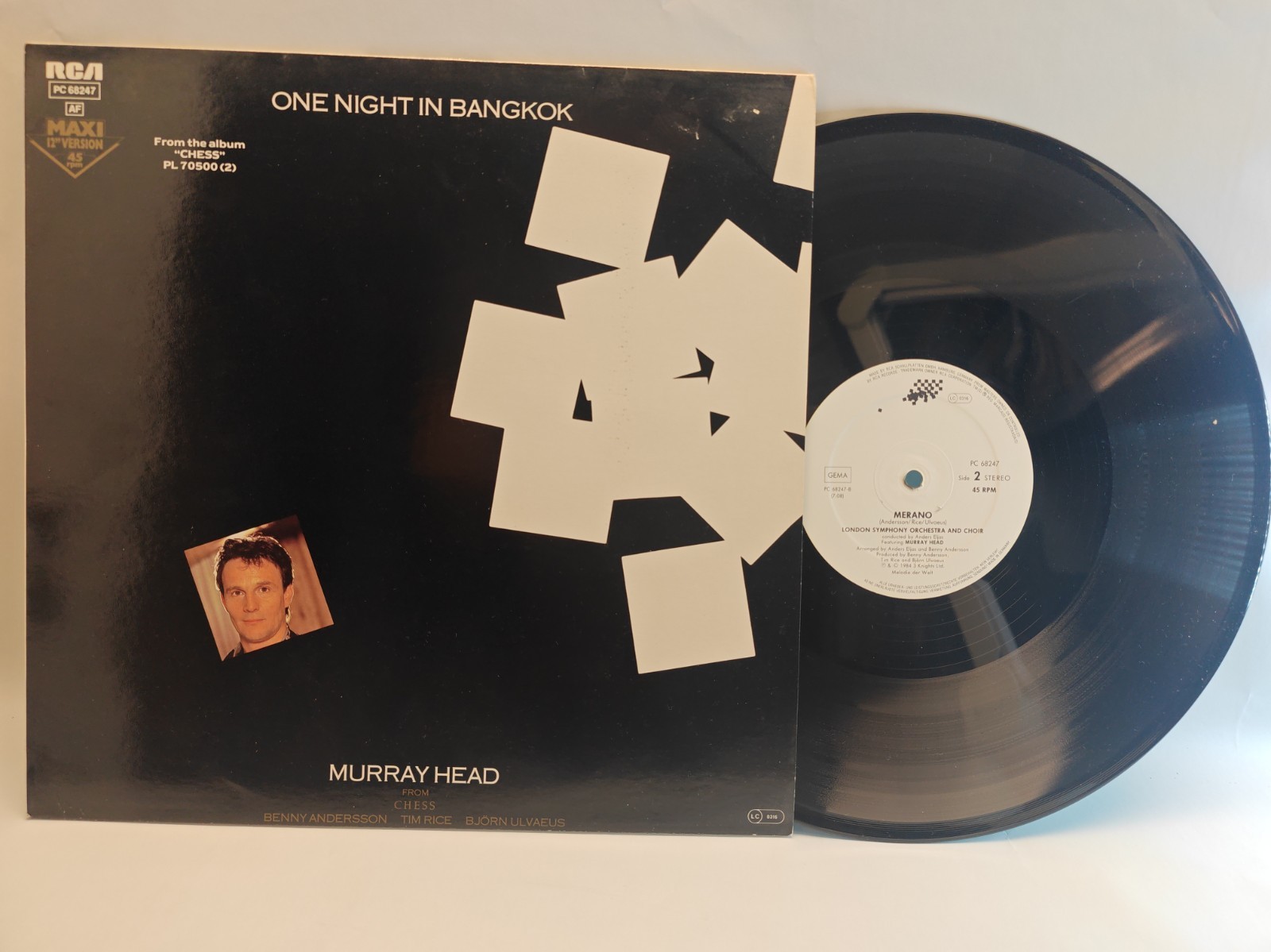 One Night In Bangkok Murray Head 1984 – Germany Vinyl, 12", 45 RPM, Maxi-Single