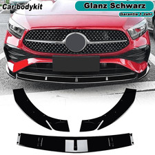Gloss Black Frontlippe Frontspoiler Splitters für Mercedes W177 A35 A45AMG 2023+