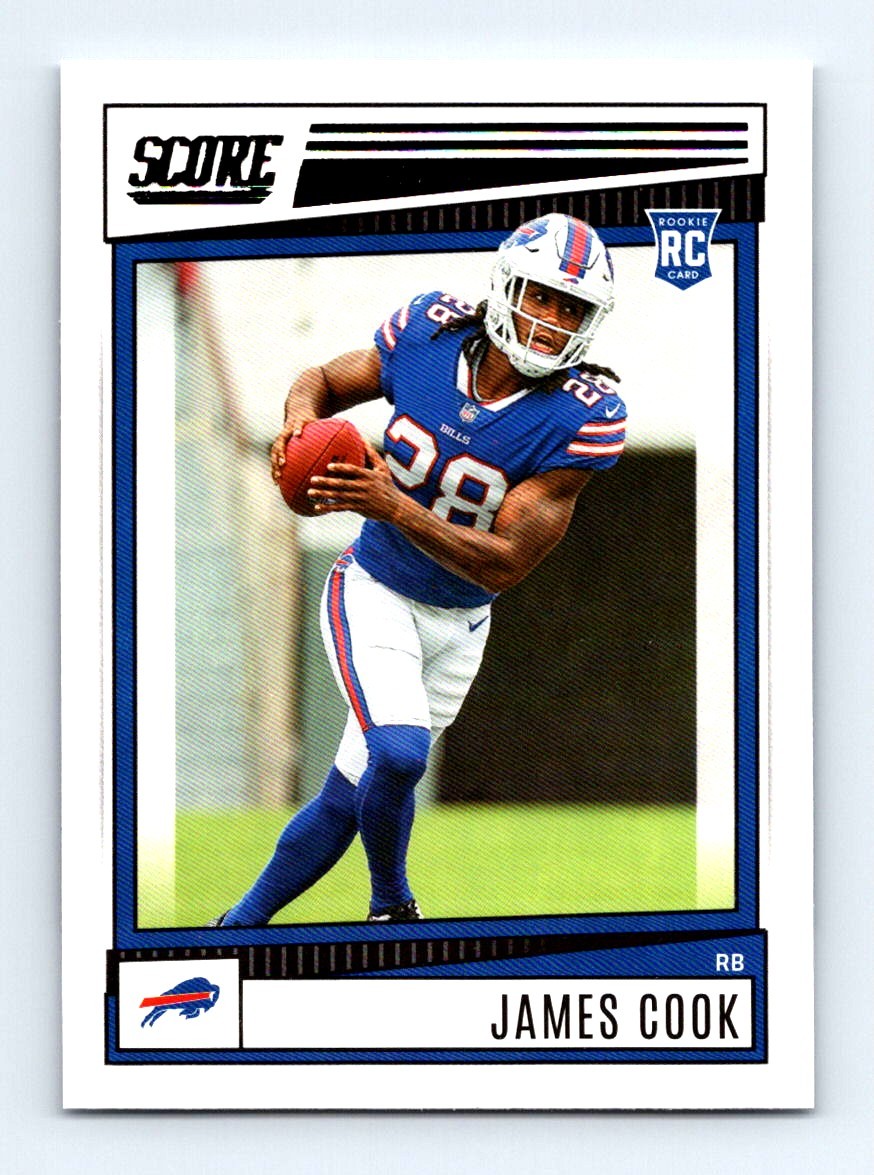#334 2022 Score BASE \ James Cook RC Buffalo Bills