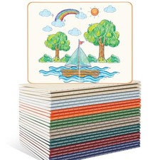 24PCS Pocket Notebook, 3.5" x 5.5", 8 Color, 52 24PCS Retro Color Plain/Blank