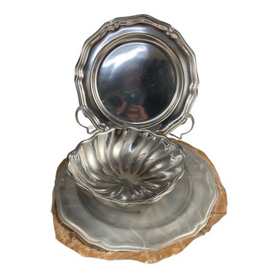 Wilton Two Plates & Deep Square Dish Hot & Cold Serving Entertain Charcuterie