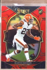 2022 Select Martin Emerson RC Red Prizm /99 #69 Browns