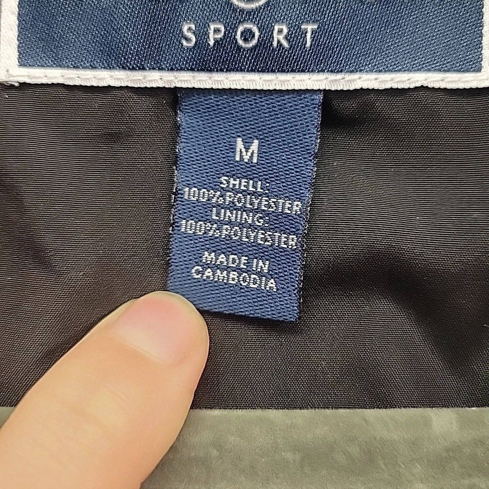 Chaqueta cortavientos deportiva Karen Scott negra para mujer mediana Foto 3 de 4