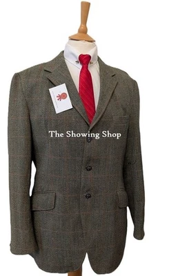CHAQUETA DE CAZA/MOSTRACIÓN DE TWEED VERDE CALDENE BELVOIR PARA HOMBRE TALLA 42 - Imagen 1 de 4