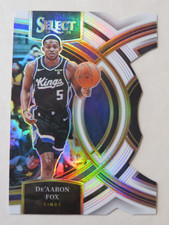 2023-24 Panini Select NBA De'Aaron Fox #131 White Prizm Die-Cut SP/149 Now Spurs