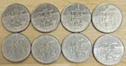 1984 Canada 450th Anniversary Jacques Cartier Nickel Dollar Coin $1  - lot of 8