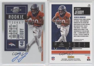 2020 Panini Contenders Optic Ticket RPS Silver Jerry Jeudy #106 Rookie Auto RC