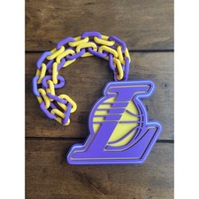 Los Angeles Lakers alternate logo 3-D printed chain