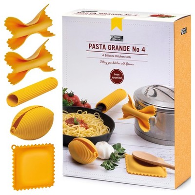 Monkey Business Silicone Kitchen Tools in Gift Box/ 4 Big Pasta Shaped Kitchen