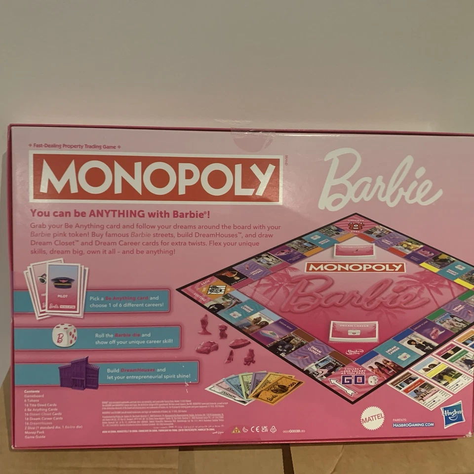 Monopoly Board Game | Barbie Edition | Hasbro 2023 | Brand New & Sealed - Image 2 of 2