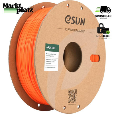 3D Drucker Filament PLA+ 1.75mm Orange Hochgeschwindigkeitsdruck 1KG Spule