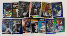 Lot of 13 Various Modern MLB Prizm Parallel and Topps Baseball Cards Big Names
