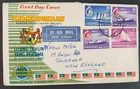 SINGAPORE / MALAYA 31 AUGUST 1958 1st ANNIVERSARY ROUGLY OPENED FDC (JF)