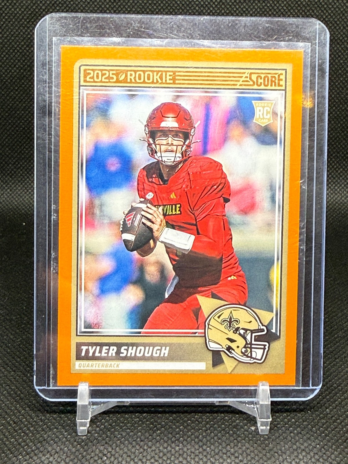 2025 Panini Score - Orange - #71 Tyler Shough (RC) - Saints