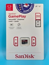 SanDisk MicroSD Express 512 GB GamePlay Memory Card For Nintendo Switch