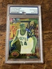 Isaiah Rider IP Signed Topps Finest Card Psa Dna Slab Autographed Timberwolves